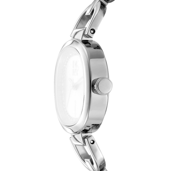 Womens DKNY Crystal Black Dial Open Link Watch - DK1L139M0025