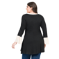 Plus Size 24/7 Comfort Apparel Bell Sleeve Hi Low Tunic Top - image 3