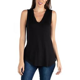 Womens 24/7 Comfort Apparel V-Neck Tunic Tank