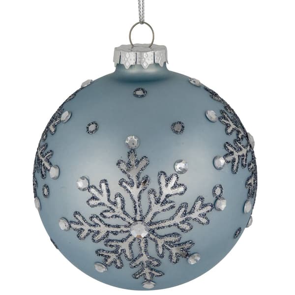 Northlight Seasonal Snowflake Ball Christmas Ornaments - Set of 2