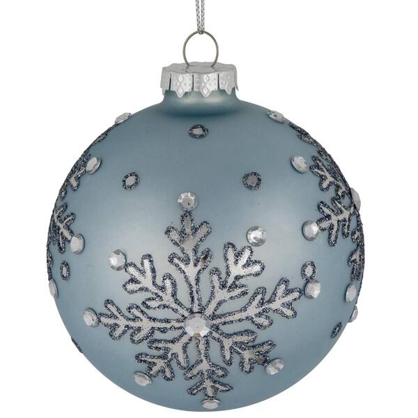 Northlight Seasonal Snowflake Ball Christmas Ornaments - Set of 2 - image 