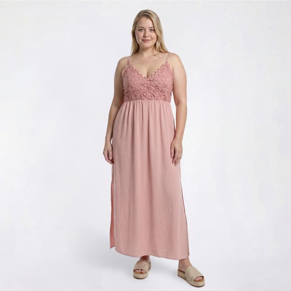 Juniors Plus Derek Heart Maxi Dress with Side Slit