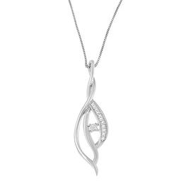 Espira 10kt. 1/10ctw. Round Diamond Pendant Necklace