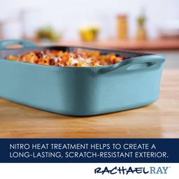 Rachael Ray Premium RUST-RESISTANT™ Cast Iron Roasting Pan-9-Inch