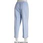 Womens Emily Daniels Stripe Sheeting Capri Pants w/Pockets - image 2