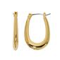 Design Collection Highly Polished U-Shaped Hoop Earrings - image 1