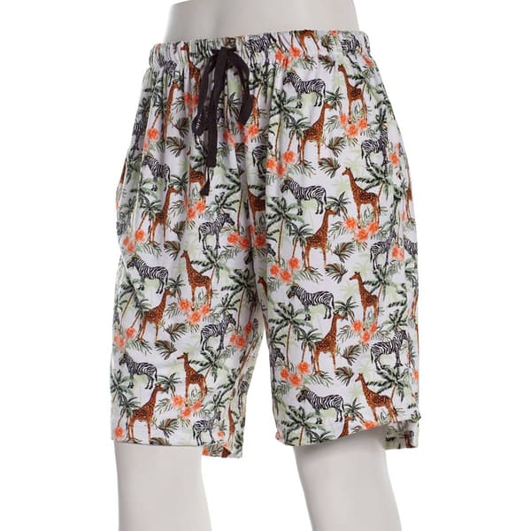Plus Size René Rofé® Tropical Forest Bermuda Pajama Shorts