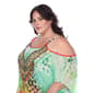 Plus Size White Mark Leopard Floral Caftan Dress - image 5