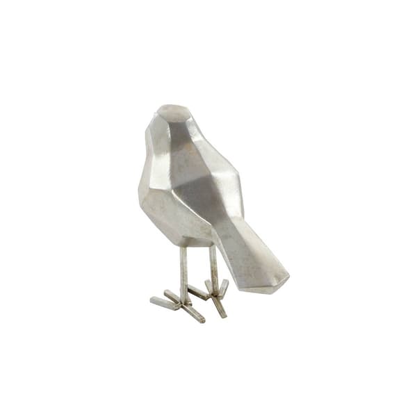 Set of 2 9th & Pike® Large Silver Bird Figurines Table Décor
