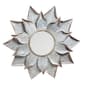 Evergreen Galvanized Metal Flower Wall Mirror - image 1