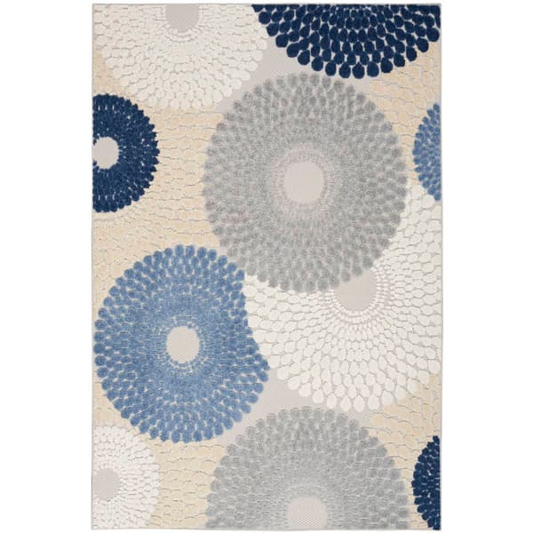 Nourison Aloha Circular Tear Drops Indoor/Outdoor Area Rug
