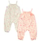 Baby Girl (3-9M) Laura Ashley 2pk. Flower Smocked Coverall - image 1