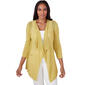 Plus Size Emaline Key Items Solid 3/4 Sleeve Drape Front Cardigan - image 1