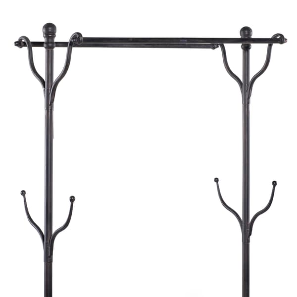 9th & Pike&#174; Black Wooden Clothes Rack