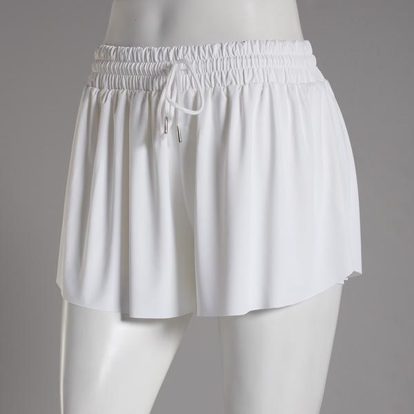 Juniors No Comment Terri Athletic Flowy Butterfly Shorts