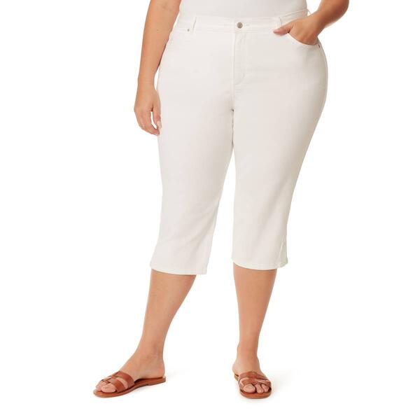 Plus Size Gloria Vanderbilt Amanda Solid Capri Pants - image 
