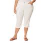 Plus Size Gloria Vanderbilt Amanda Solid Capri Pants - image 1