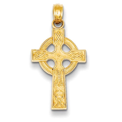 Unisex Gold Classics™ 14kt. Gold Celtic Cross Pendant