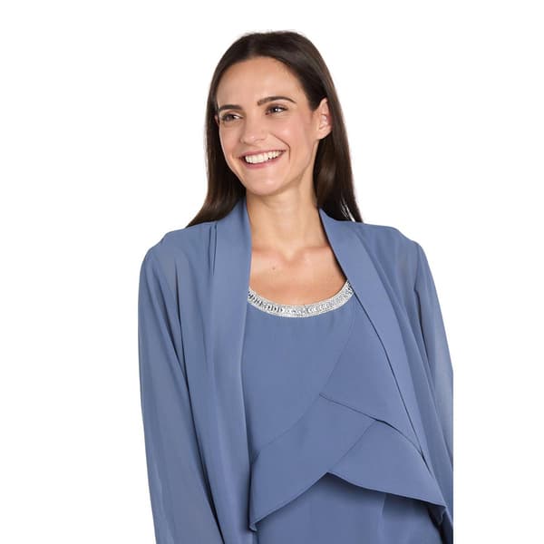 Womens R&M Richards 3pc. Chiffon Tier Pant Set