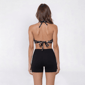 Womens Cupshe Floral Cinched Halter Bralette Swim Top - image 2