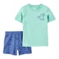 Toddler Boy Carter''s&#40;R&#41; Solid Tee & Dino Tracks Shorts Set - image 1