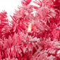 Northlight Pre-Lit Flocked Pink Artificial Christmas Wreath - image 4