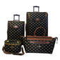 American Flyer Fleur De Lis 4pc. Luggage Set-Black - image 1