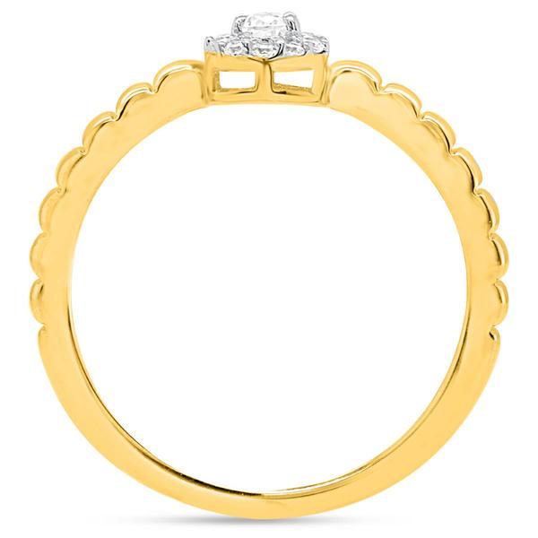 Nova Star® 1/5ctw. Pear & Round Lab-Grown Diamond Promise Ring