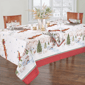 Threadmade Santa’s Snowy Sleighride Tablecloth - image 2
