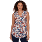 Womens Emaline Summer In The City Sleeveless Floral Blouse - image 1