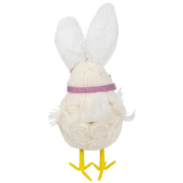 Northlight Seasonal Easter Chick Figurine w/ Polka Dot Bunny Ears