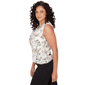 Womens Emaline Limoncello Sunrise Sleeveless Floral Ruffle Blouse - image 4