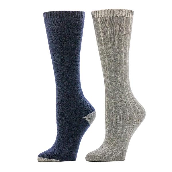 Womens Cuddl Duds® 2pk Honeycomb Cable Knee High Socks