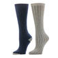 Womens Cuddl Duds® 2pk Honeycomb Cable Knee High Socks - image 3