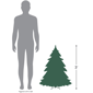 Northlight 3ft. Pre-Lit Fiber Optic Christmas Tree with LED Stars - image 5