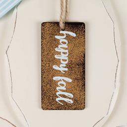 Northlight Seasonal 9in. Happy Fall Wooden Pumpkin Table Plaque