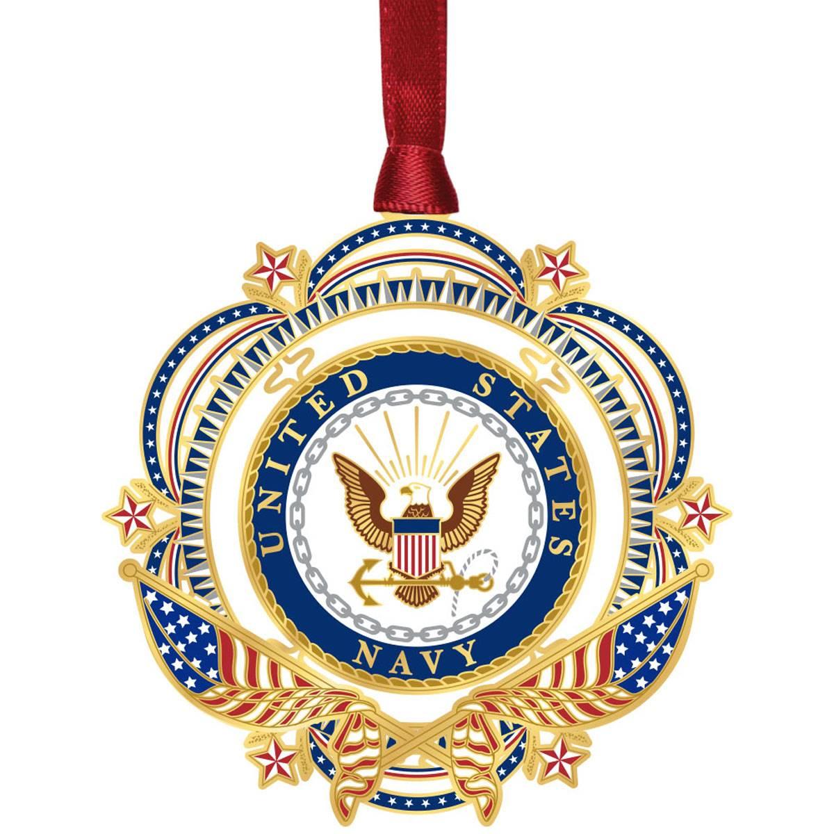 Beacon Design Patriotic US Navy Ornament