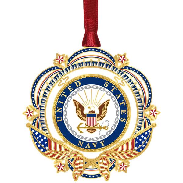Beacon Design Patriotic US Navy Ornament - image 