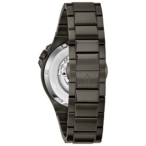 Mens Bulova Automatic Gunmetal Watch - 98A179