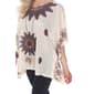 Womens White Mark Medallion Print Poncho - image 4