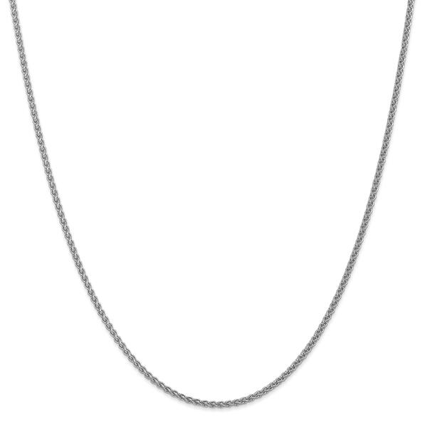 Gold Classics&#40;tm&#41; 1mm. 14k White Gold Spiga Chain Necklace - image 