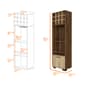 FM FURNITURE Aubree Mahagony Corner Bar Cabinet - image 8