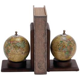 9th & Pike&#40;R&#41;. 2pc. Wooden Globe Bookends
