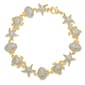 Gianni Argento Gold Plated 1/10ctw. Diamond Sea Life Bracelet - image 1