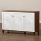 Baxton Studio Coolidge 8 Shelf Wood Shoe Storage Cabinet - image 9