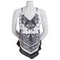 Juniors A. Byer Scarf Paisley Hanky Hem Tank Top - image 1