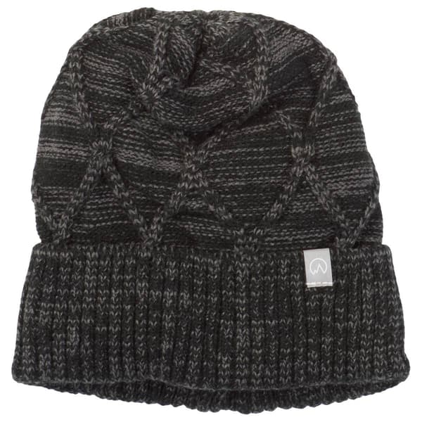 Mens Polar Extreme Lattice Cuffed Knit Hat - image 