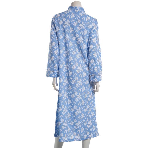 Womens Jasmine Rose Long Sleeve Tulip Zip Robe