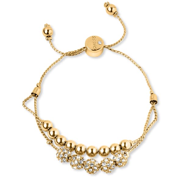 Guess Pave Beaded Double Row Slider Bracelet - image 
