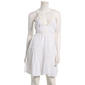 Juniors Angie Lace Trim Keyhole Skater Dress - image 1